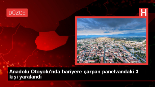 Anadolu Otoyolu'nda Panelvan Kazas: 1'i ocuk 3 kii yaraland