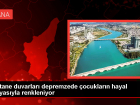 Depremzedelerin tedavi g�rd��� hastanede duvarlar resimlerle renklendirildi