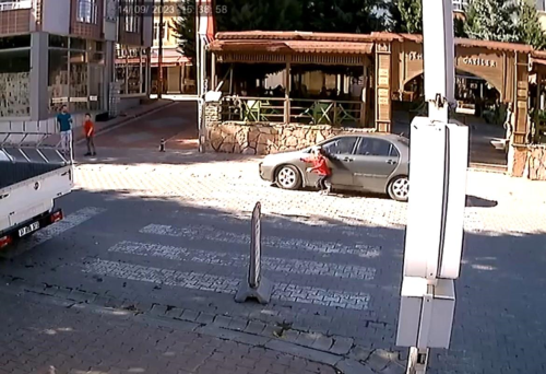 Kastamonu'da okul rencisine otomobil arpt