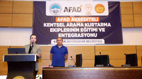 Kayseri Bykehir Belediyesi AFAD Akrediteli Kentsel Arama Kurtarma Ekipleri Kuruyor