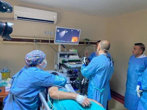 Rize'de 'endoskopik ultrasonografi cihaz' eitimi verilirken hastalara da tehis koyuldu