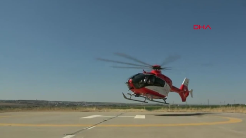 Salk Bakan, kalp krizi geiren hastann ambulans helikopterle naklini duyurdu