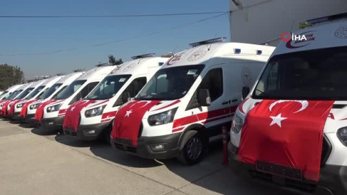 Salk Bakanl'ndan Hatay'a 38 ambulans