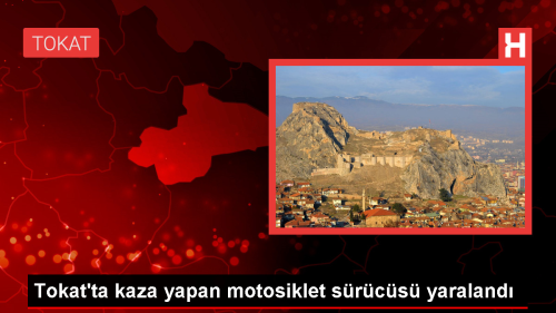 Tokat'ta motosiklet kazas: Src yaraland