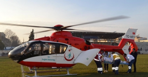 Trabzon'da, Helikopter Ambulansla 25 Hasta Tand