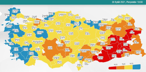 1 Ekim Cuma 2021 korona tablosu Bugnk corona vaka says akland m? 1 Ekim koronavirsten ka kii ld?