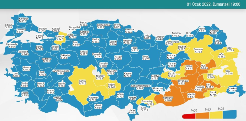 1 Ocak Cumartesi 2022 korona tablosu Bugnk corona vaka says akland! 1 Ocak koronavirsten ka kii ld?