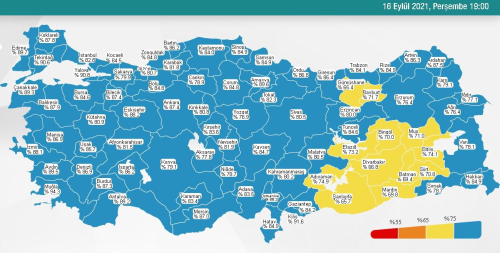 17 Eyll Cuma 2021 korona tablosu Bugnk corona vaka says akland m? 17 Eyll koronavirsten ka kii ld?