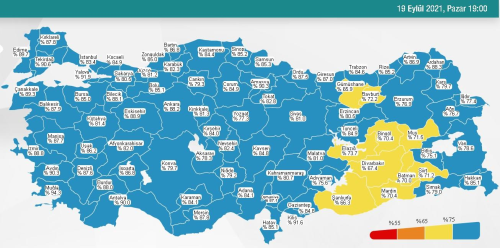 20 Eyll Pazartesi 2021 korona tablosu Bugnk corona vaka says akland m? 20 Eyll koronavirsten ka kii ld?