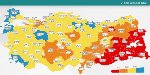 22 Eyll aramba 2021 korona tablosu Bugnk corona vaka says akland m? 22 Eyll koronavirsten ka kii ld?