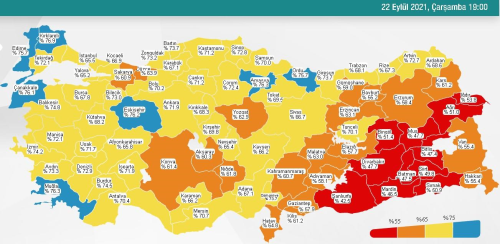 23 Eyll Perembe 2021 korona tablosu Bugnk corona vaka says akland m? 23 Eyll koronavirsten ka kii ld?