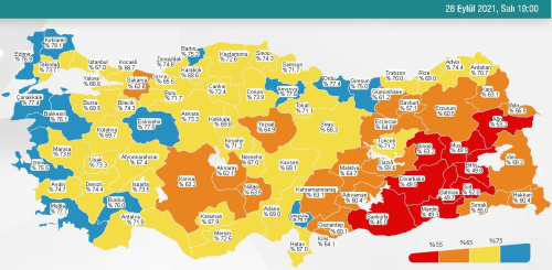 29 Eyll aramba 2021 korona tablosu Bugnk corona vaka says akland m? 29 Eyll koronavirsten ka kii ld?