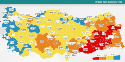 30 Eyll Perembe 2021 korona tablosu Bugnk corona vaka says akland m? 30 Eyll koronavirsten ka kii ld?