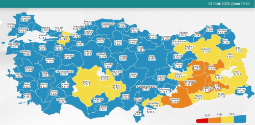 8 Ocak Cumartesi 2022 korona tablosu... Bugnk corona vaka says akland m? 8 Ocak koronavirsten ka kii ld?