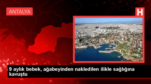 9 aylk bebek, aabeyinden nakledilen ilikle salna kavutu