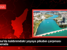 Adana'da kald�r�mda bekleyen yayaya pikap �arpt�