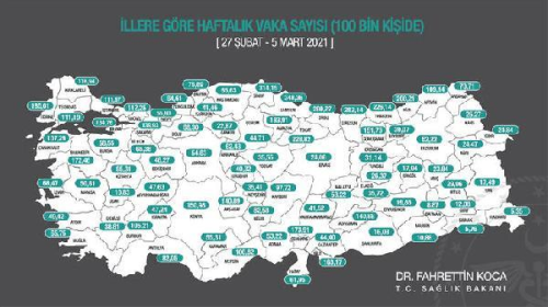 Adana, Mersin, Hatay, Osmaniye ve Nide'de vakalar artt