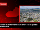 Ad�yaman'da Veteriner Hekimlere Y�nelik �iddet Protesto Edildi