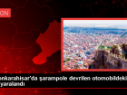 Afyonkarahisar'da otomobil �arampole devrildi, 3 ki�i yaraland�