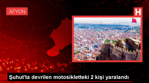 Afyonkarahisar'n uhut ilesinde motosiklet kazas: 2 yaral