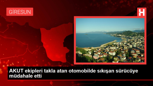 AKUT ekipleri takla atan otomobilde skan srcye mdahale etti