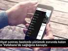 Ameliyat sonras� bastonla y�r�mek zorunda kalan kad�n 'Vefahane'de sa�l���na kavu�tu