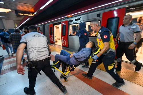 Ankara'da Kzlay Metro stasyonu'nda lk Yardm Tatbikat Yapld