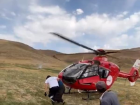 Ar� Sokmas� Sonucu Fenala�an Kad�n Ambulans Helikopterle Hastaneye Ula�t�r�ld�