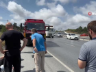 Arnavutk�y'de kaza sonras� �oka giren hostes g�zya�lar�na hakim olmad�
