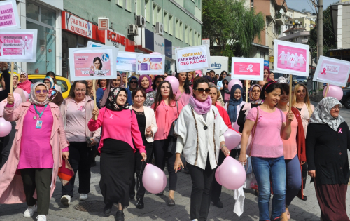 Artvin'de Meme Kanseri Farkndalk Yry Dzenlendi