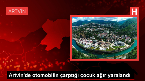 Artvin'de otomobil �arpmas�: 9 ya��ndaki �ocuk a��r yaraland�