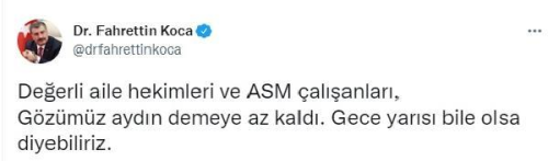 Aydn haber: Bakan Koca: Gzmz aydn demeye az kald