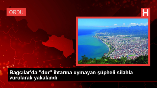 Baclar'da polis ekipleri alnt motosikletle kaan pheliyi silahla yakalad