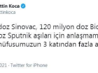 Bakan Koca: 270 milyon doz a�� i�in anla�mam�z var