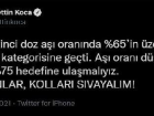 Bakan Koca: Bayburt 'sarı' kategorisine geçti