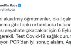 Bakan Koca'dan 'a��' olmayanlara 6 Eyl�l hat�rlatmas�