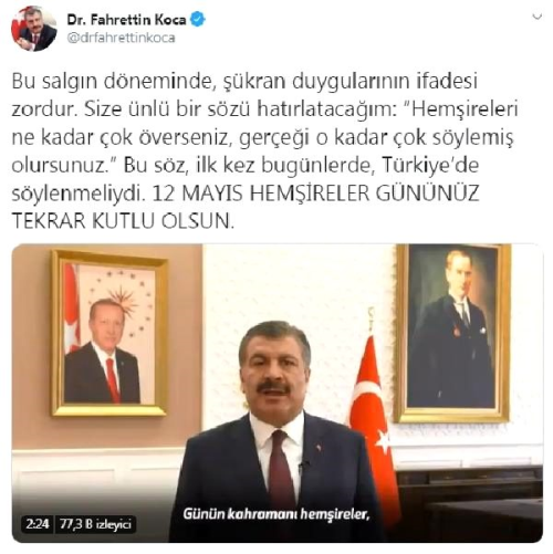 Bakan Koca'dan 'Hemireler Gn' mesaj