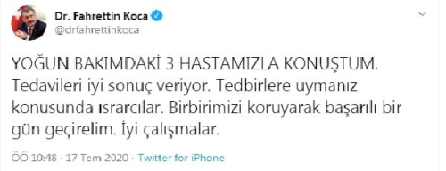 Bakan Koca'dan 'tedbir' uyars