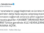 Bakan Koca: Kanser taramas� randevu sistemini aile hekimlerinin kullan�m�na a�t�k