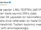 Bakan Koca: �Toplam kayb�m�z maalesef 4 oldu