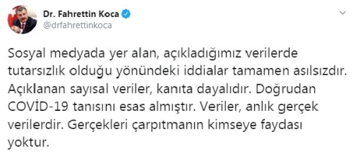 Bakan Koca: Tutarszlk iddialar aslszdr