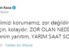 Bakan Koca: Vir�sten kendimizi korumam�z zor de�il