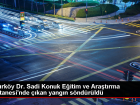 Bak�rk�y Dr. Sadi Konuk Hastanesi'nde Elektrik Odas�nda Yang�n ��kt�