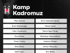 Be�ikta�'�n Trabzonspor ma�� kadrosu a��kland�