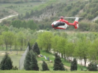 Beyin Kanamas� Ge�iren Ki�i, Hava Ambulans� ile Hastaneye Sevk Edildi