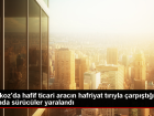 Beykoz'da hafriyat t�r� ile hafif ticari ara� �arp��t�, 2 s�r�c� yaraland�