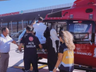 Bing�l'de Ambulans Helikopter �le Hastane Sevki