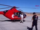 Bing�l'de Sa�l�k Sorunu Ya�ayan Ya�l� Adam Ambulans Helikopterle Hastaneye Nakledildi