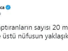 Bir doz a�� yapanlar�n say�s� 39 milyonu, iki doz a�� yapt�ranlar�n say�s� 20 milyonu ge�ti