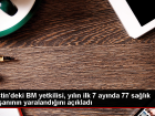BM: �srail i�gali alt�ndaki Filistin topraklar�nda 77 sa�l�k �al��an� yaraland�